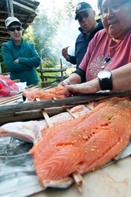 Traditional Aboriginal Salmon Dinner with West Coast Expeditions