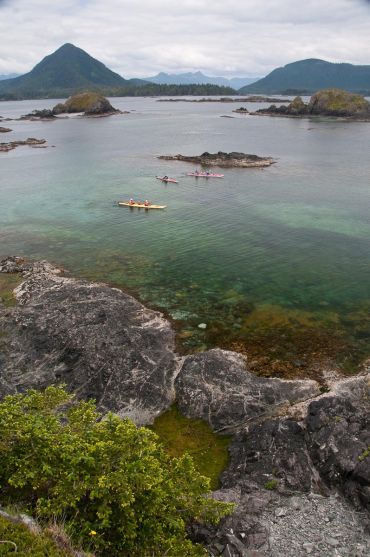 kayaking in the Minx Rocks area, Kyuquot, BC