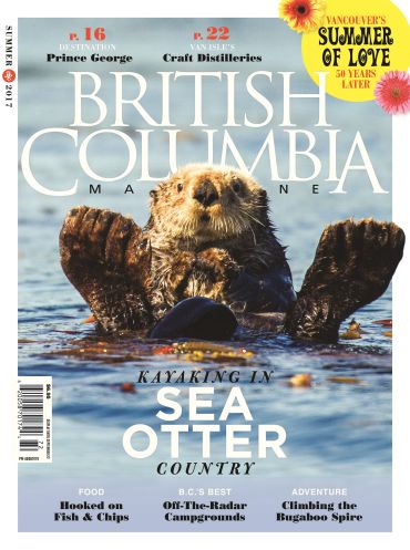 cover of BC Magazine with sea otter