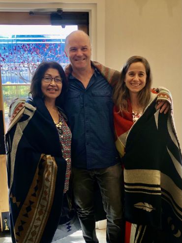 Bev, Dave & Caroline at signing ceremony