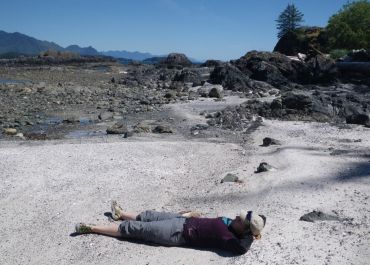 Relaxing on the Beach at Brooks Peninsula