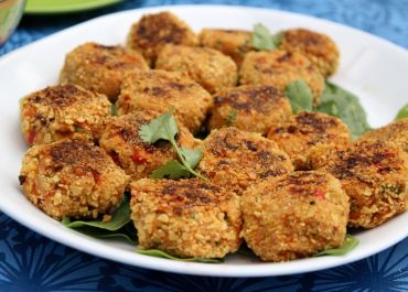 salmon cake appetizer