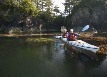 Coastal Waters Wilderness Kayaking Adventures at Spring Island on Vancouver Island