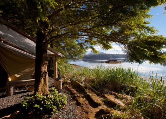 waterfront canvas tent